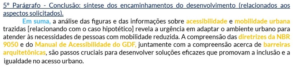 5º parágrafo discursiva estudo de caso concurso AIE - resolvida