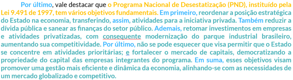 4º parágrafo resposta discursiva concurso ANTAQ