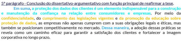 CAIXA 2024 | Conclusão: exemplo de modelo de parágrafo nota 100.