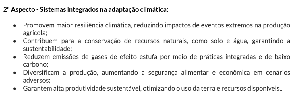 Argumentos para o 2º aspecto da redação EMBRAPA