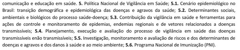 conteúdo programático do CNU seguridade social